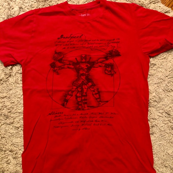 we love fine Other - Red Deadpool men’s shirt